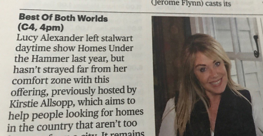 Critics choice for Tomo's New prog! Lovely people, wonderful towns &amp; countryside along with some house snooping too!