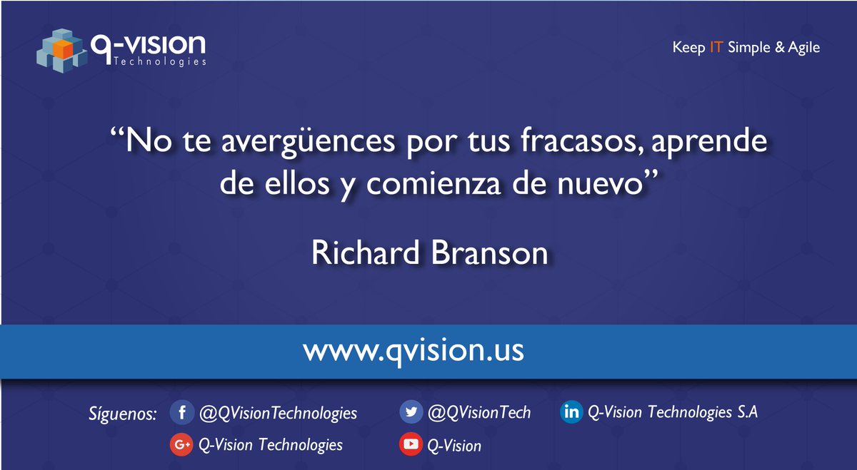 QVisionMX's tweet photo. Siempre con actitud positiva. Para conocer más sobre nosotros visitanos en nuestra página [.qvision.us] #Frasedeldía https://t.co/N8J4n24se8