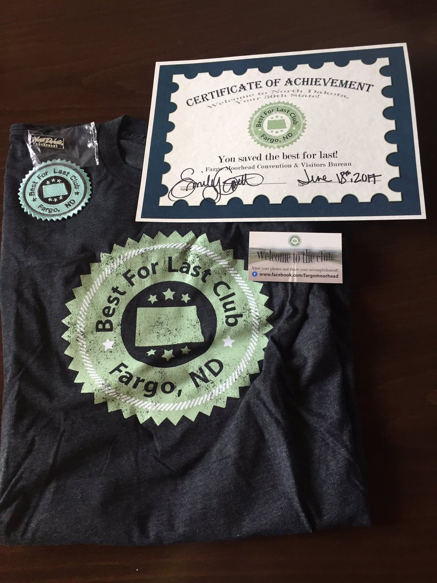 gkbeetner's tweet photo. All my awesome swag from last state North Dakota. #50stateclub #bestforlast https://t.co/4NTcysf5tG