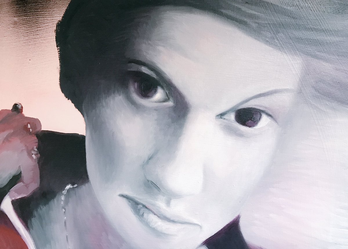 Tea4Elly's tweet photo. La RouxrOux #backandfront #oiloncanvas https://t.co/ybR8r5a9aZ
