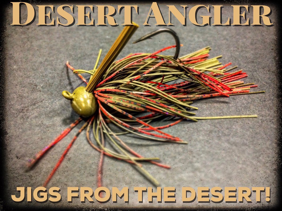 🚨GIVEAWAY🚨Retweet &amp; Follow to be entered. Drawing on Fri 6/23 for a Desert Angler Jig &amp; Chatter Bait color of your choice #giveaways