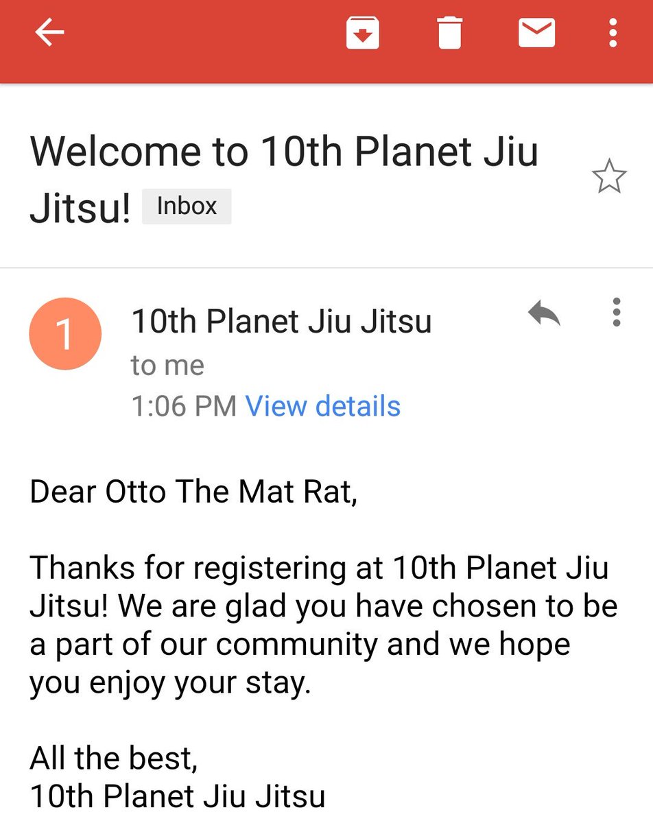 OttoTheMatRat's tweet photo. Finally initiated! So what videos do you recommend I look at first?

#bjj #jiujitsu #10p #masteringthesystem https://t.co/NE7qBQSx21