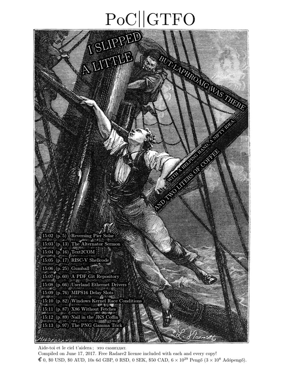 PoC||GTFO 0x15 is out, and it's our biggest issue ever!
archive.org/details/pocorg…