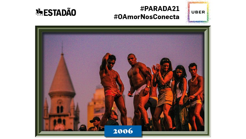 Estadao's tweet photo. @iworldls Parabéns! Você está celebrando o amor em todas as cores com uma foto histórica da Parada LGBT SP #paradasp https://t.co/KJkIEL6T3O