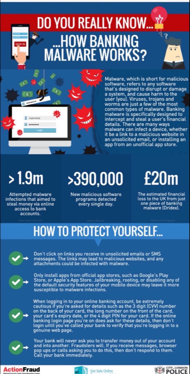 Tell2OverABrew's tweet photo. #DYRK that most banking #malware gets on your computer via a #phishing emails.
#Tell2 to #thinkFraud as you calmly go through your inbox https://t.co/ZqT3gSIDds