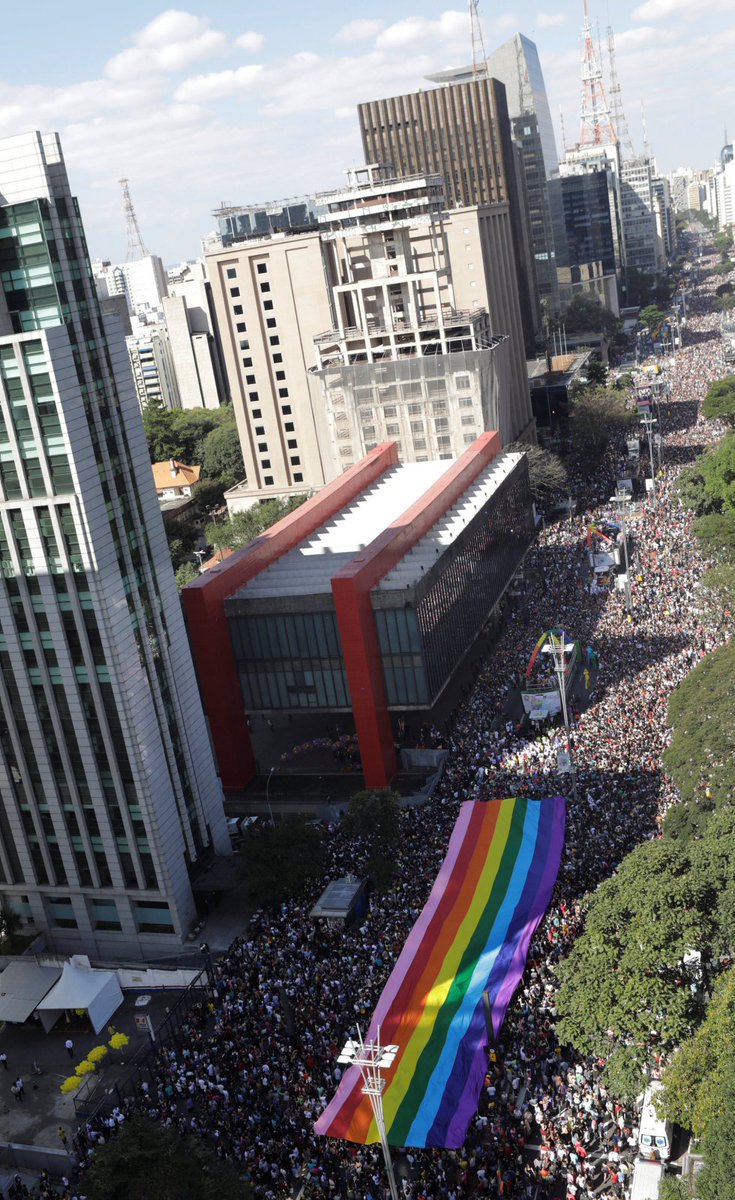 mcazevedo's tweet photo. For the right to love and against discrimination! Millions take the streets for the #LGBT Parade in Sao Paulo #SaoPauloParade #LGBTParade https://t.co/MC1KcXQxtA