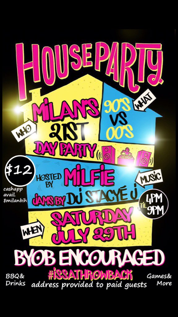 Mely_Tha_Pirate's tweet image. Come celebrate my baby @milan_amina's bday with me @1milfie and @djstacyej 
#issaThrowback 7/29