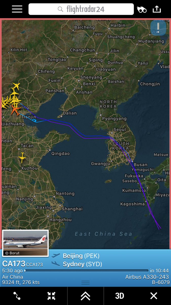 NikPhillips666's tweet photo. Air China #CA173 returning to Beijing - cause unknown (@FlightAlerts777) https://t.co/qGtk0Cxtyl