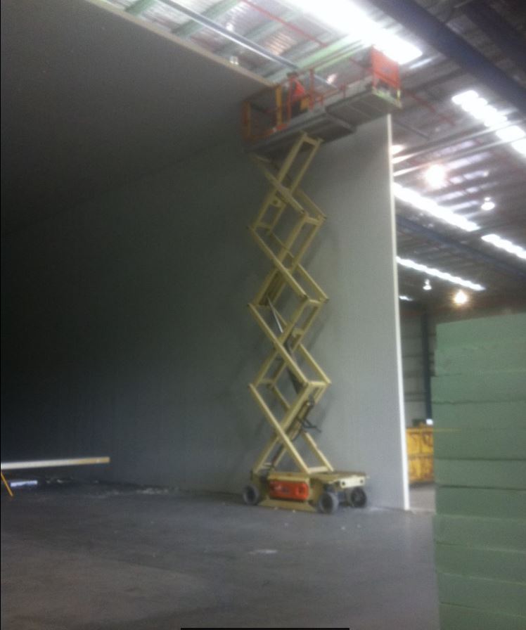 Panel installation #cool #coolroom #construction #tradies #scissorlift #heights #melbourne <a href="/cmt_panels/">CMT Panels</a>