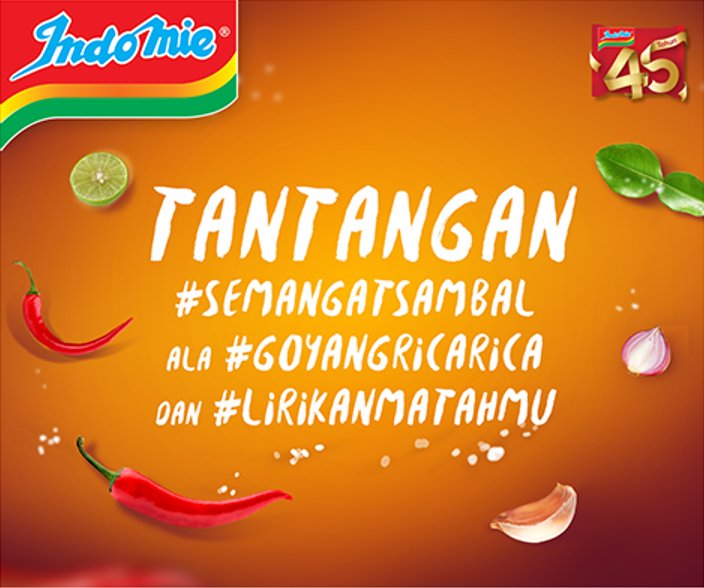 Yuk menangin liburan ke Manado/Bali dgn ikutan tantangan #SemangatSambal ala #GoyangRicaRica &amp; #LirikanMatahmu! S&amp;K: bit.ly/SemangatSambal