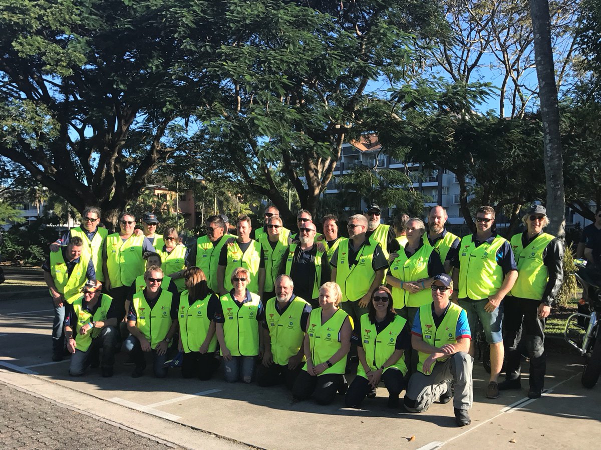 OBrienEandP's tweet photo. Last week our #MonkeyOffYourBack riders reached Cairns and this week they reached $129k for @beyondblue #Mentalhealth #construction https://t.co/qwBeDICstL