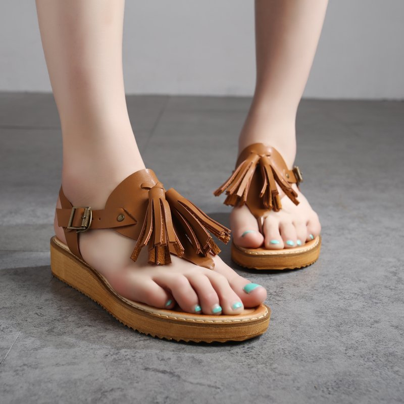 Women's Fringed Trim Wedges Sandals 🌾$32.50🐲code "ladysto" 15% off #womensfashion #sandalslasource #loveshoes #swag #ballerinashoe #day