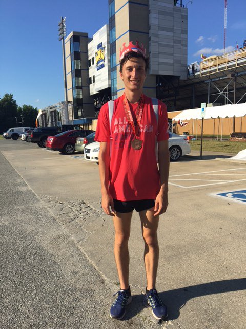 OT_track's tweet photo. Elliot Gindi medals at Nationals!! 6th place 1600! Another amazing achievement!!🏅 https://t.co/gzXYhw5jzt