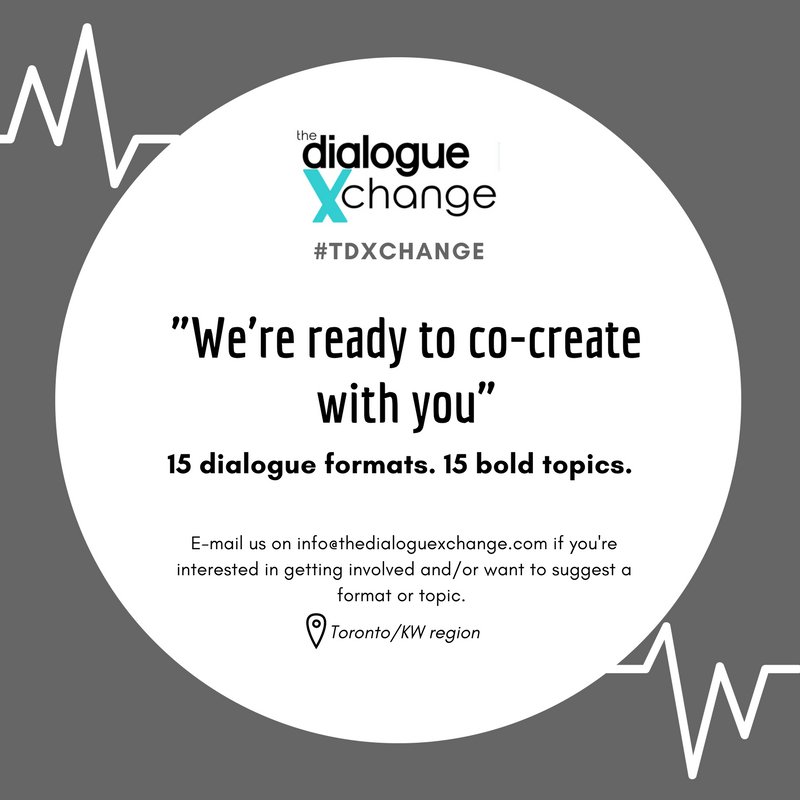 tdXchange's tweet photo. Co-create with us in our hyper-experimentation mode! 15 #dialogue formats. 15 #bold #social #topics. https://t.co/frgBNI0YzJ #socent https://t.co/QZ0thZTrh4