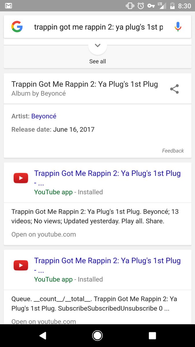 DePanx_'s tweet image. @Google you guys gotta fix this error. It&apos;s Bey a male rapper, Not @Beyonce ... Lol #codingerror