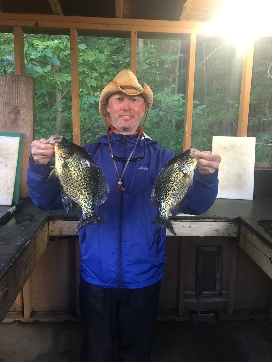 Couple great crappies on this Fathers Day evening! Happy Father's Day! #FathersDay