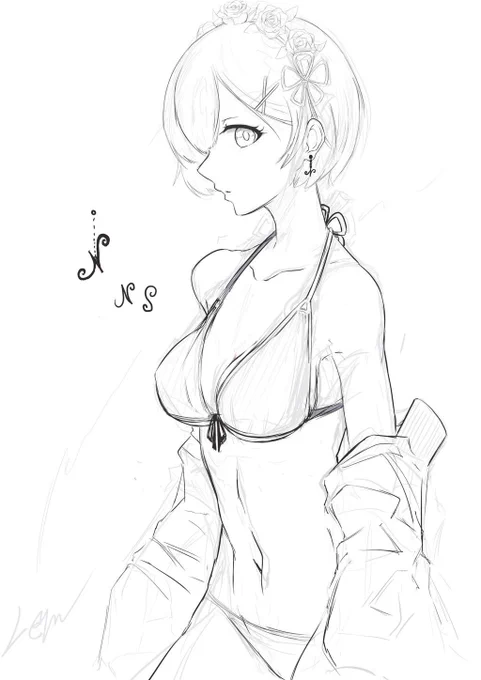 セクシーなレム描きたかったんだけど色塗りでつまずいたからあげとく…
モチベ盛り返したら塗ると思う…多分 