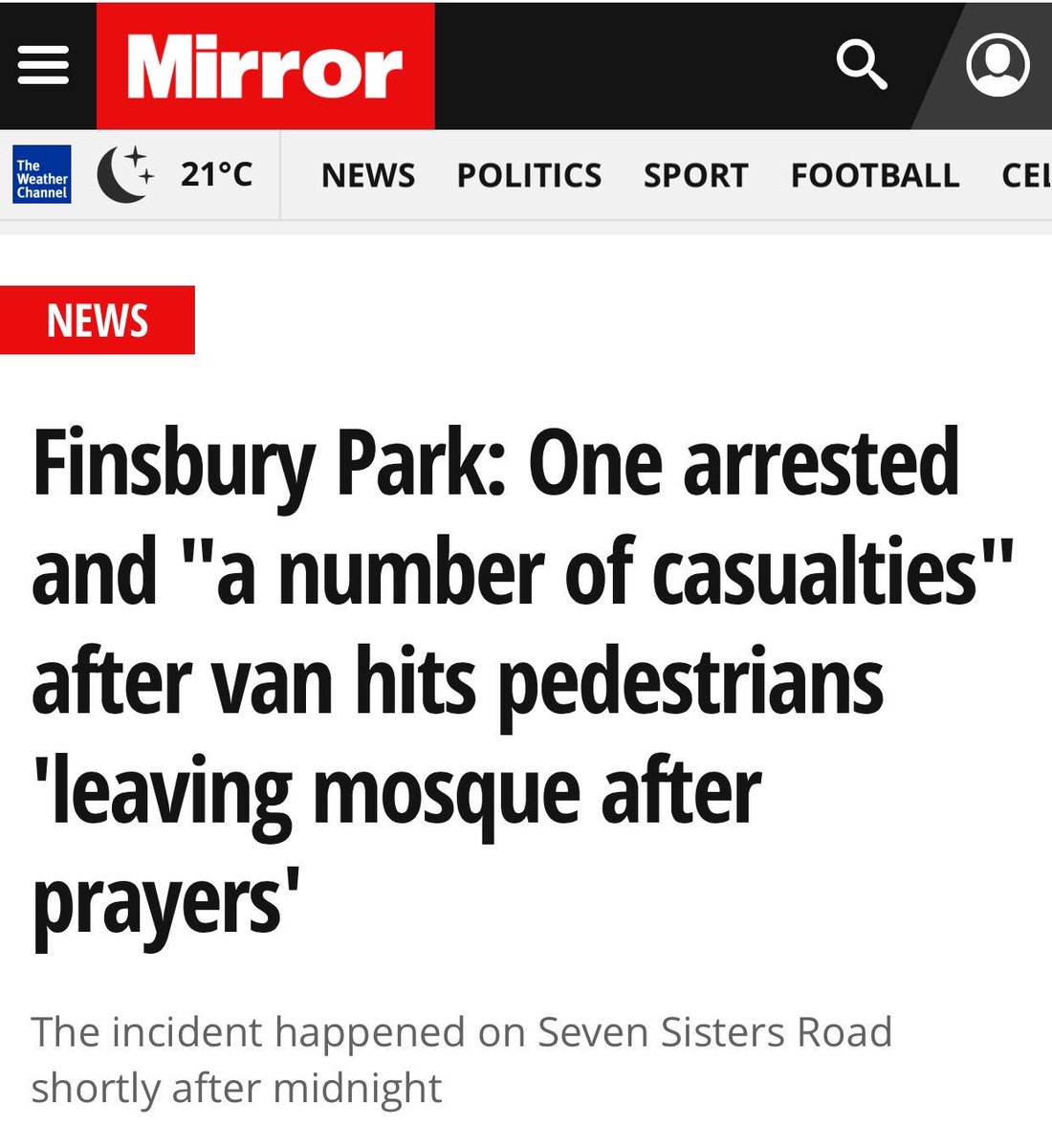 Y2SHAF's tweet photo. So now it's the vans fault??? #Finsburypark https://t.co/WjFip65Vzx