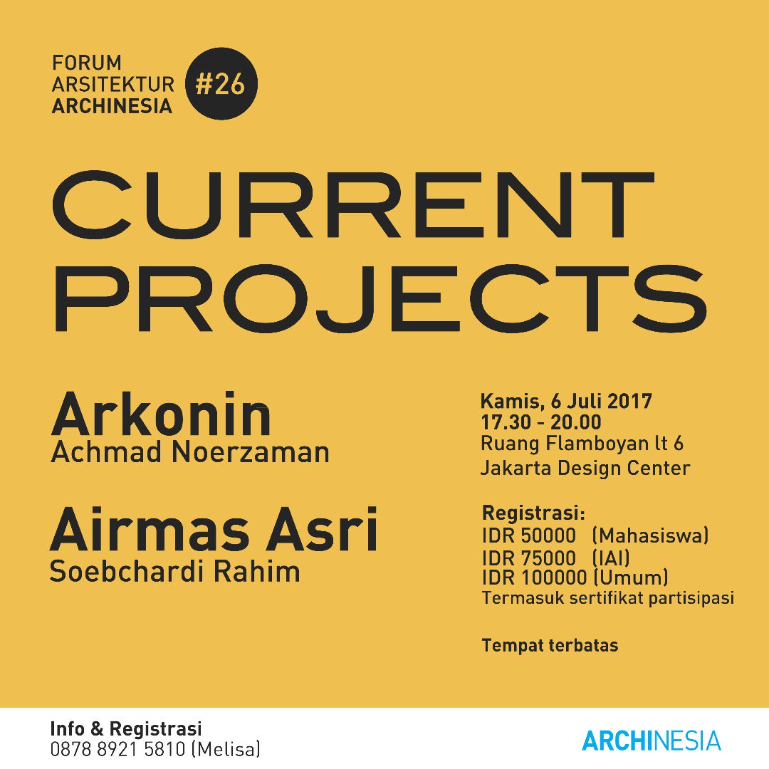 4 weeks to go! Come and join us for the upcoming FAA #26 &amp; get yourself updated with these architects latest project. Limited Seats!! :D