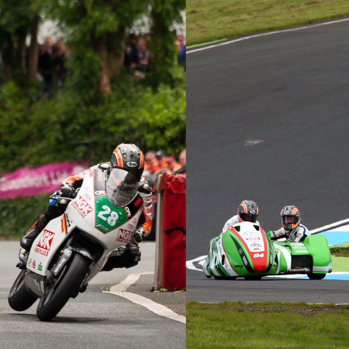 CostelloSidecar's tweet photo. Last week VS this week. All in @GearLeathers @WhyArai @knoxarmour @ngk_uk @BikeShedMC @RockOilNews #twoandthreewheels #fourwheelsnext https://t.co/QFgU57W124