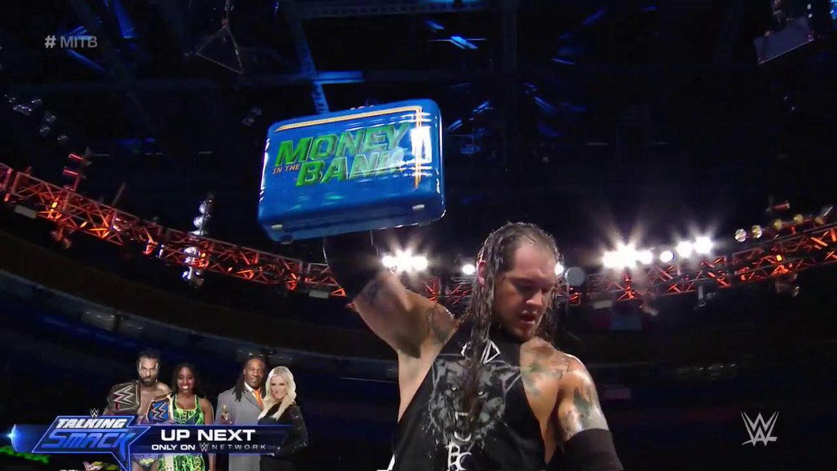 History is MADE on <a href="/WWENetwork/">WWE Network</a> as <a href="/BaronCorbinWWE/">Corbin</a> becomes the new holder of the #MITB briefcase!