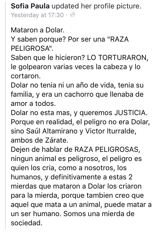 Deelfi96's tweet photo. Leer esto me destruyó. ¡Justicia por Dolar! 🙏🏼 https://t.co/uOkPQZzx1O
