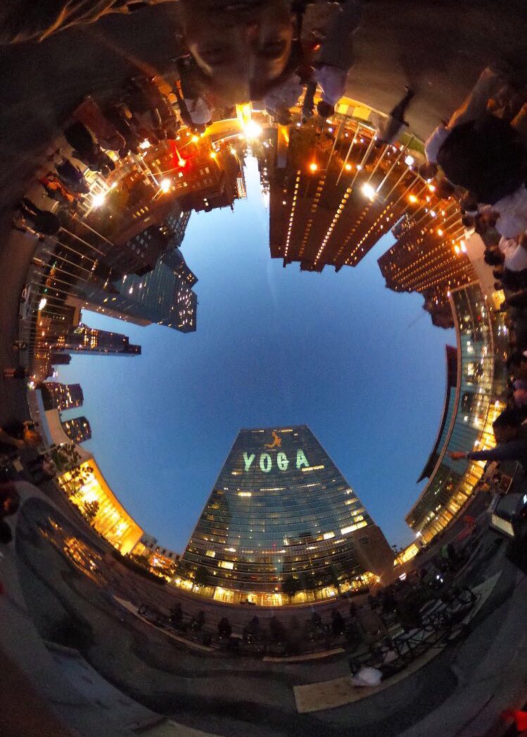 Yoga lights up <a href="/UN/">United Nations</a>.
Here's a sneak peek of
the iconic UN Headquarters building being lit up like never before for International Day of Yoga