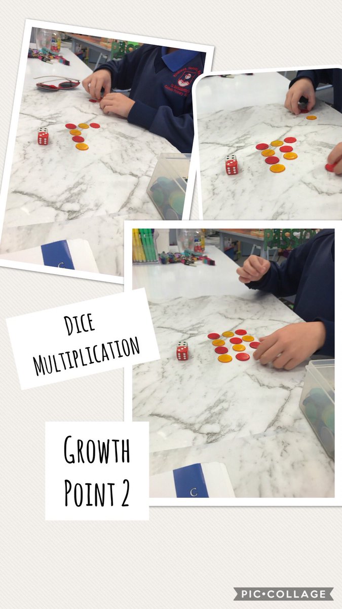 MrsDSoroka's tweet image. #dicemultiplication #EMUmaths #growthpoints#arrays #equalgroups #yearone #multiplicative @GervasoniAnn