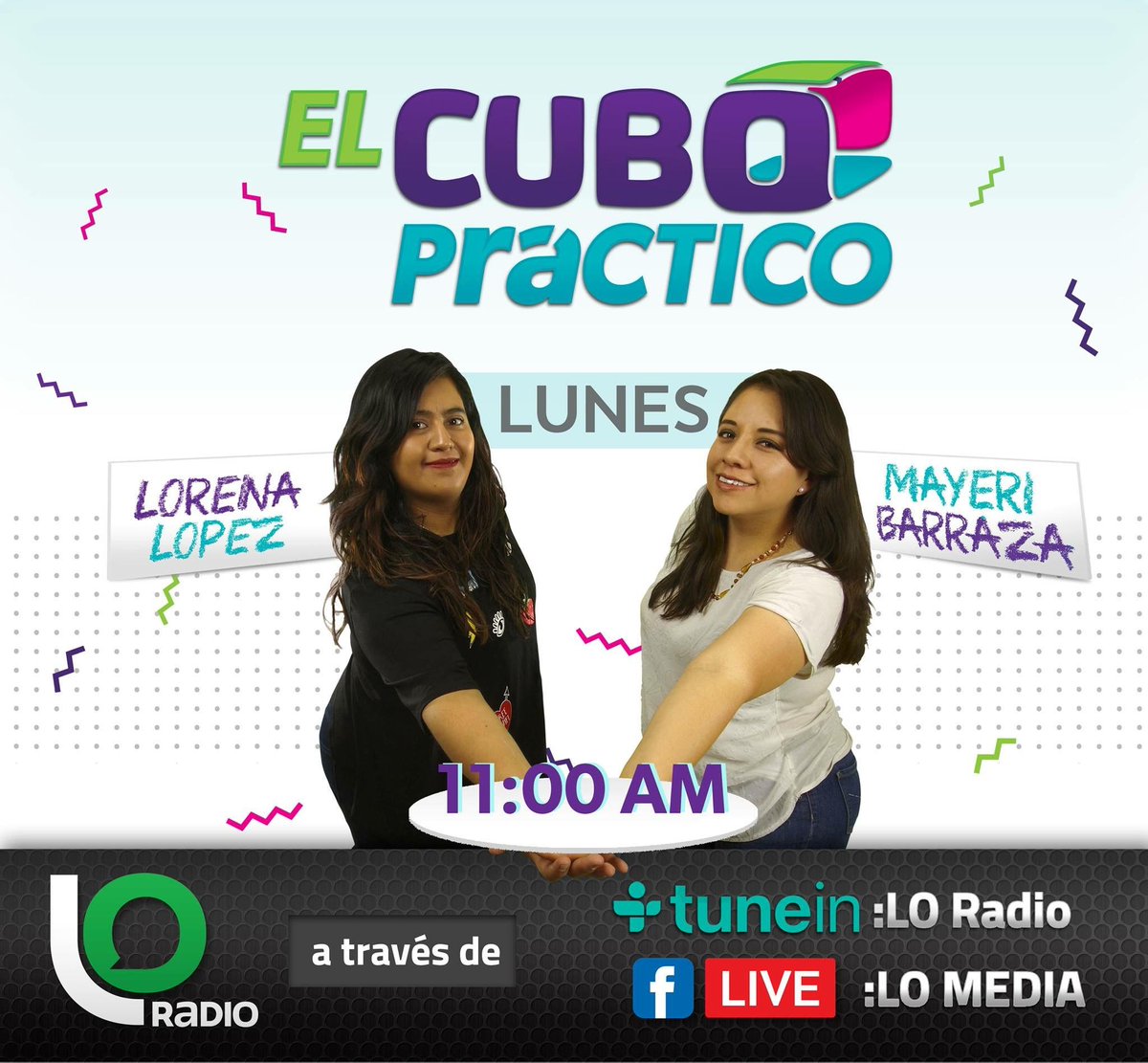 laopinionpuebla's tweet photo. #ElCuboPráctico con Mayeri Barraza y Lorena López, en punto de las 11:00 am por #TuneIn https://t.co/ph8pWo4To8 #LoMedia https://t.co/IT5IarqUsi