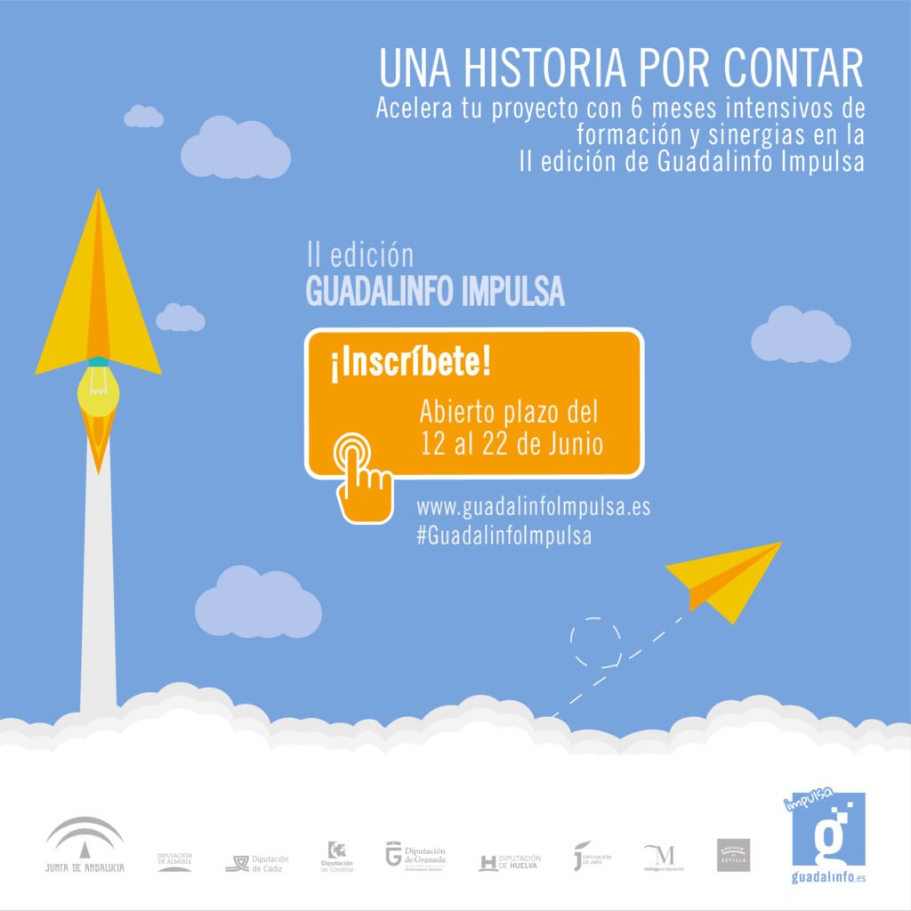 Abierto el plazo de inscripción para la II edición de #GuadalinfoImpulsa hasta el 22/06. ¡Hay 30 becas esperando! goo.gl/ostoUf