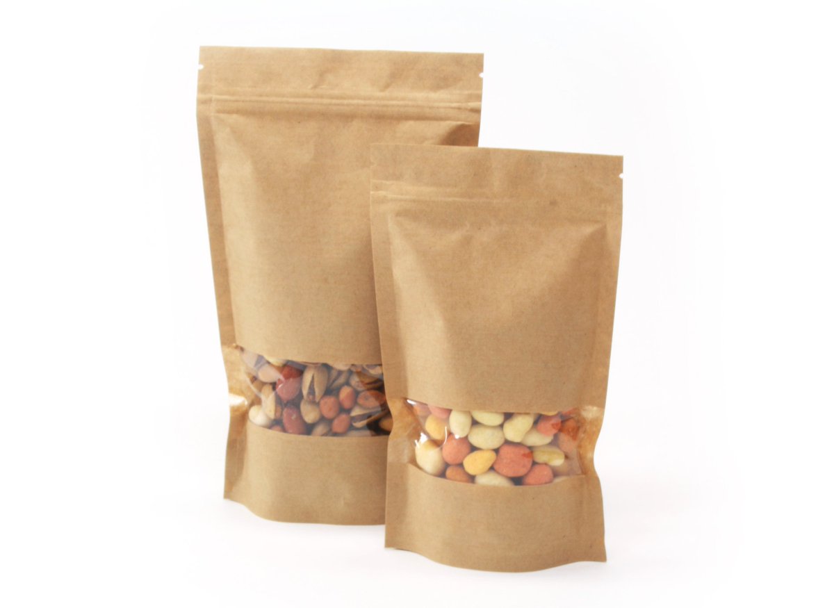 Stazakken in kraftlook met venster! 
verpakking.nl/blog/160/staza…