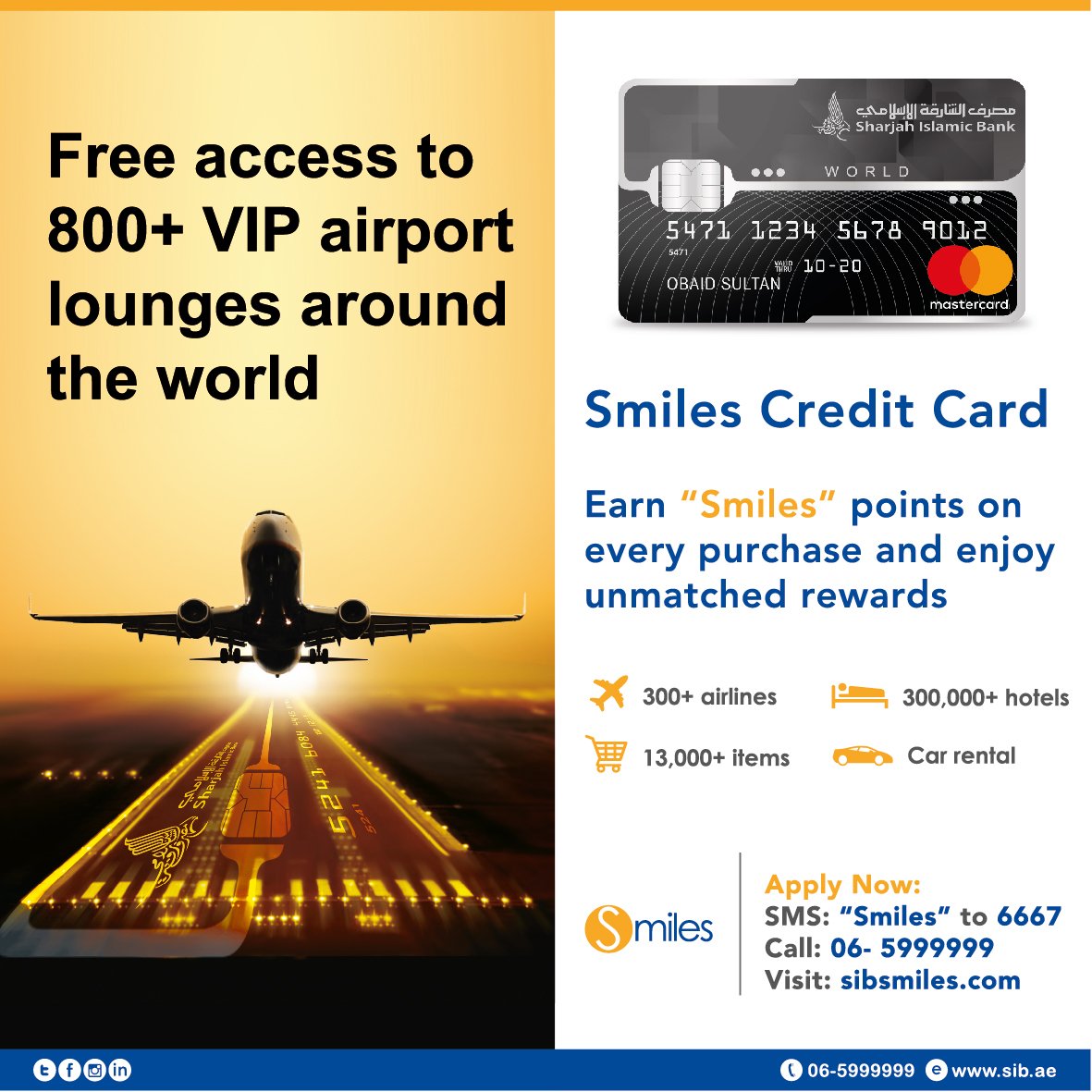 Sharjah Islamic Bank On Twitter Smiles Credit Card Earn