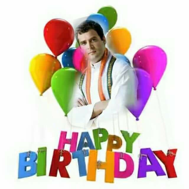 Happy birthday to Rahul Gandhi ji 