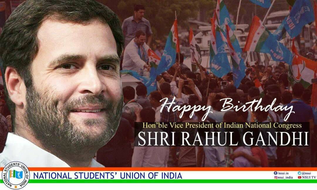 Rahul gandhi ji ko janmdin ki hardik badhai 
Happy birthday sir 
