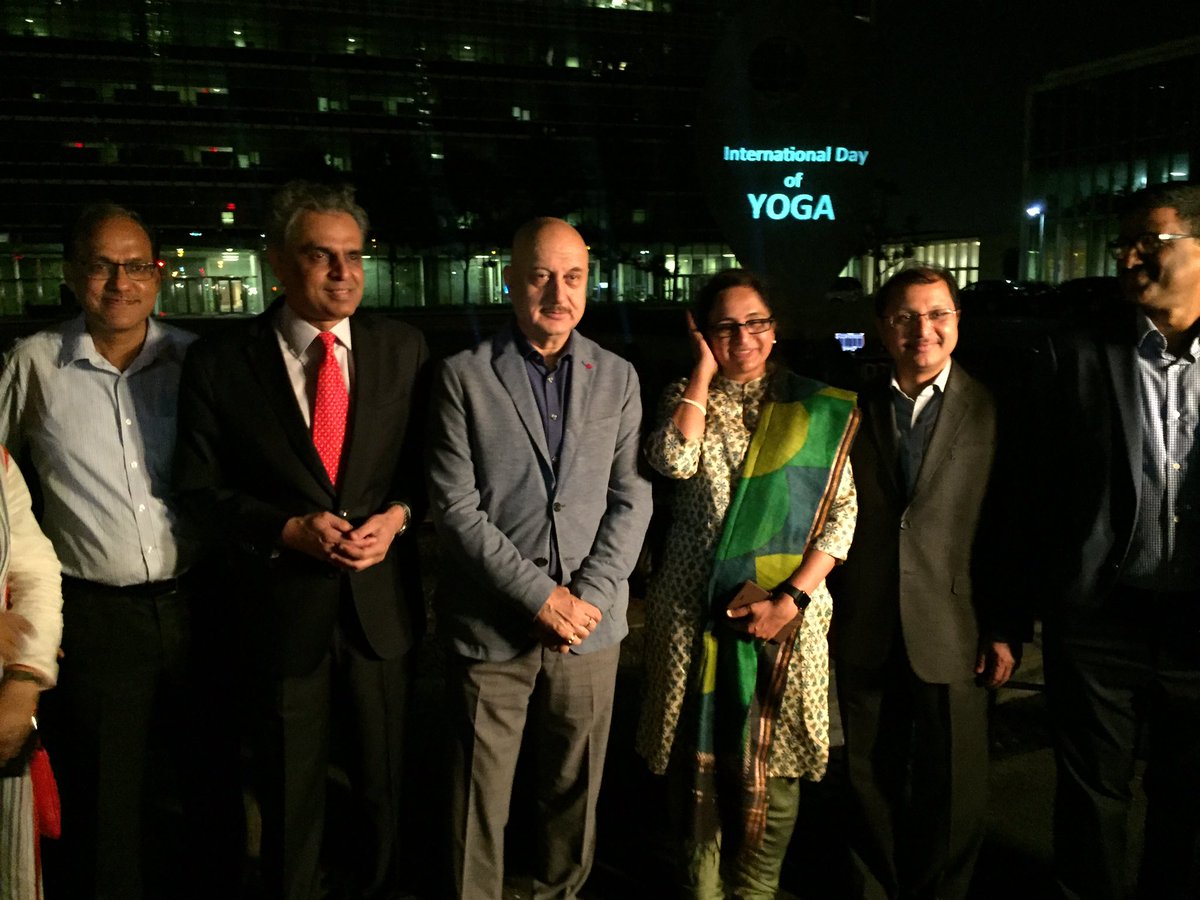 Anupam Kher (@anupampkher) on Twitter photo Here are more pics of 'Illumination of #UnitedNationsHeaquarters.' in NY. It was great to meet Hon. <a href="/AkbaruddinIndia/">Syed Akbaruddin</a> & other members. 🇮🇳 Here are more pics of 'Illumination of #UnitedNationsHeaquarters.' in NY. It was great to meet Hon. <a href="/AkbaruddinIndia/">Syed Akbaruddin</a> & other members. 🇮🇳