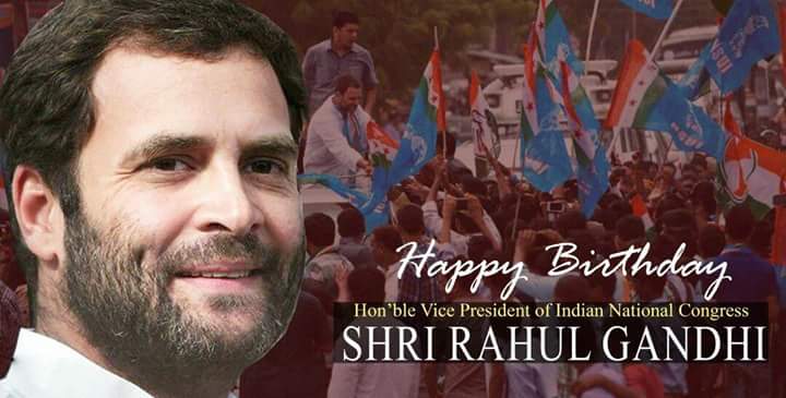 Happy birthday Rahul gandhi 
