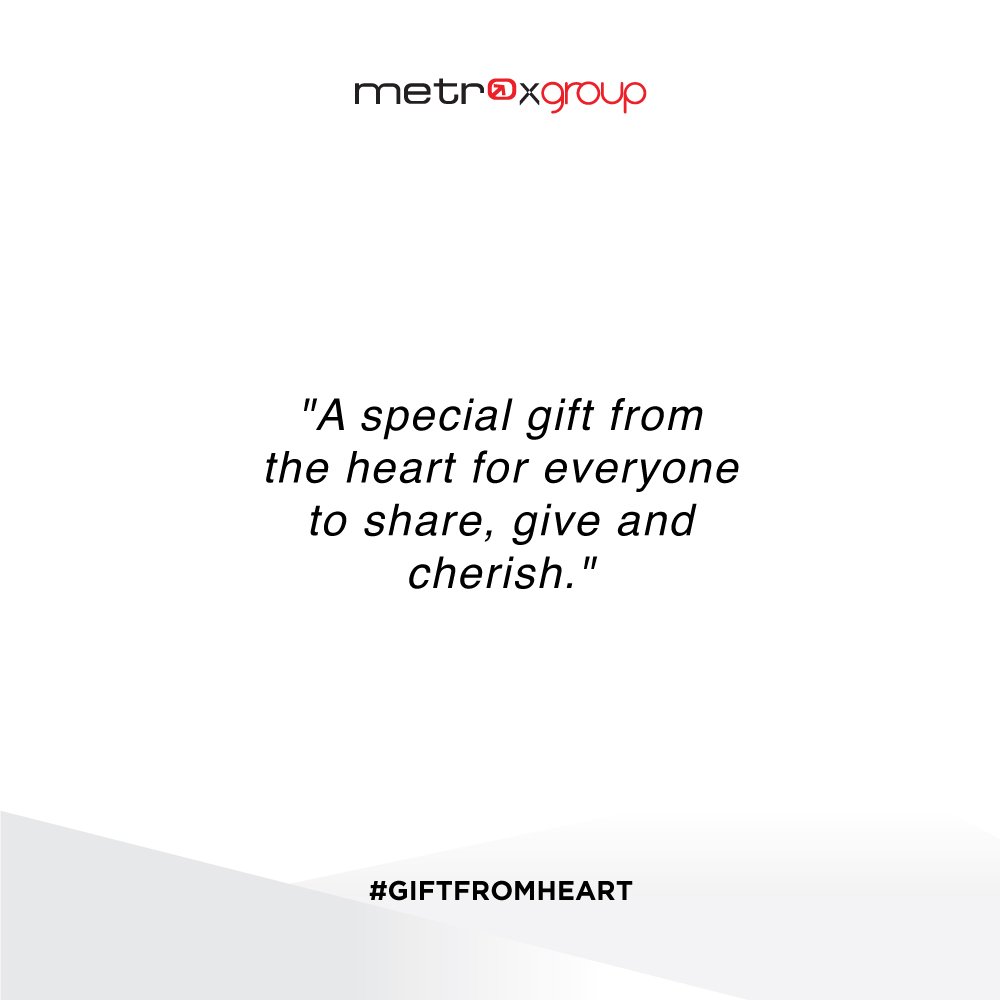 Happiness is only real when shared with others. Express the love with your loved ones with Metrox Gift Voucher.  #giftfromheart