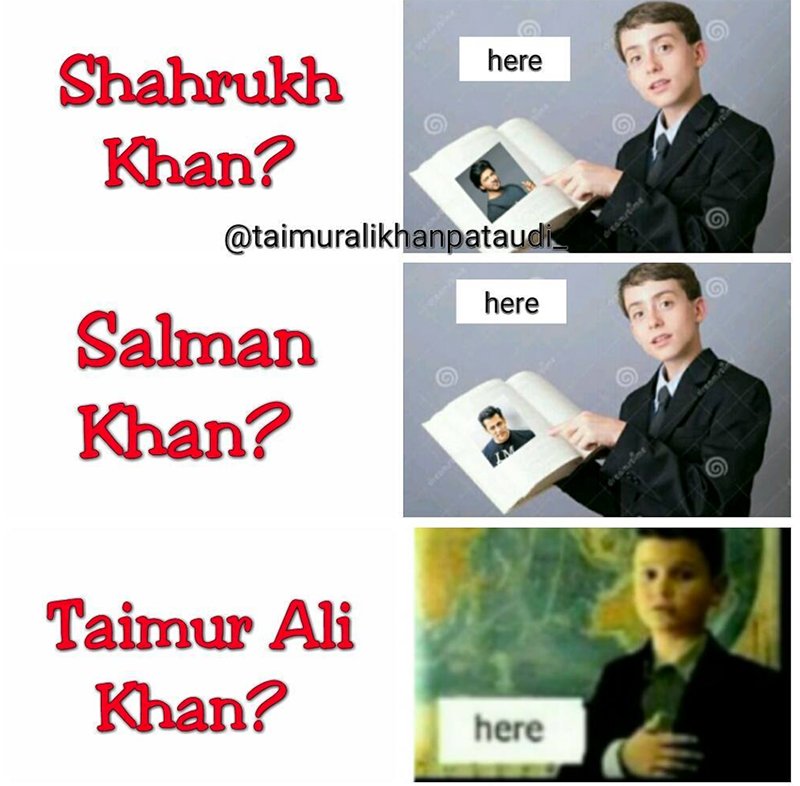 On Taimur Ali Khan S Birthday Check Out These 10 Funny Memes On