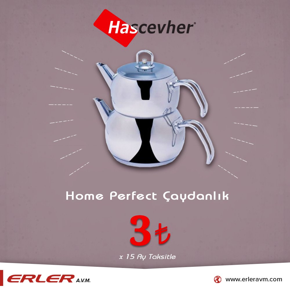 ErlerAvm Premium on X: "Hascevher Home Perfect Çaydanlık Fırsatını KAÇIRMA!  #ErlerAVM #hascevher #çaydanlık #çelik #fırsat #kampanya #alisveris  #karacabey #shopping https://t.co/qMRfRj7u4l" / X