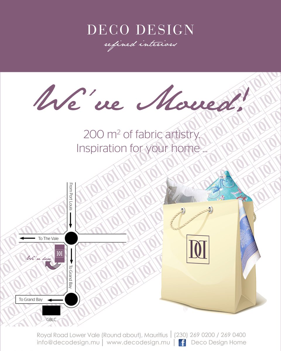 DecoDesignHome's tweet image. We have moved to better serve you...