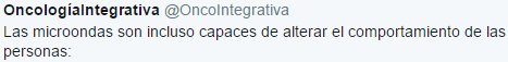 Las microondas son incluso capaces de alterar el comportamiento de las personas