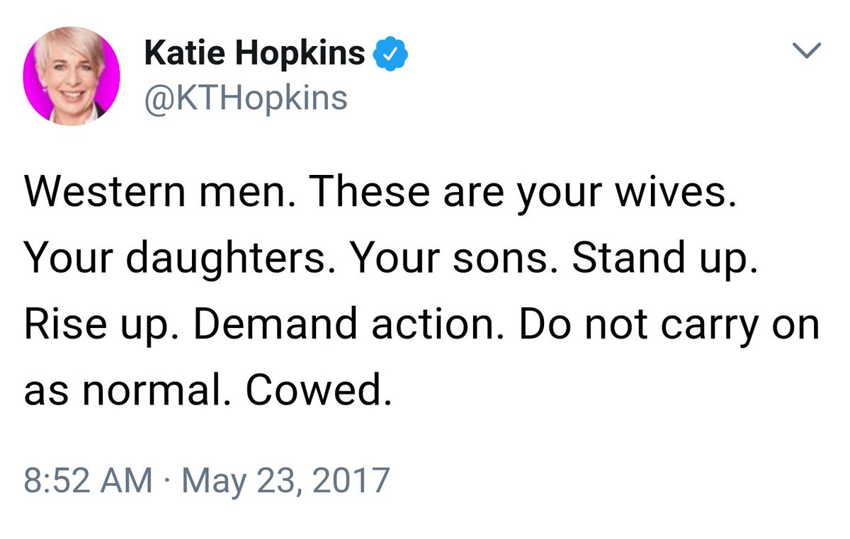 Otto_English's tweet photo. You're a hate preacher @KTHopkins and it would appear that someone was listening  #FinsburyPark https://t.co/E8arelx5ve