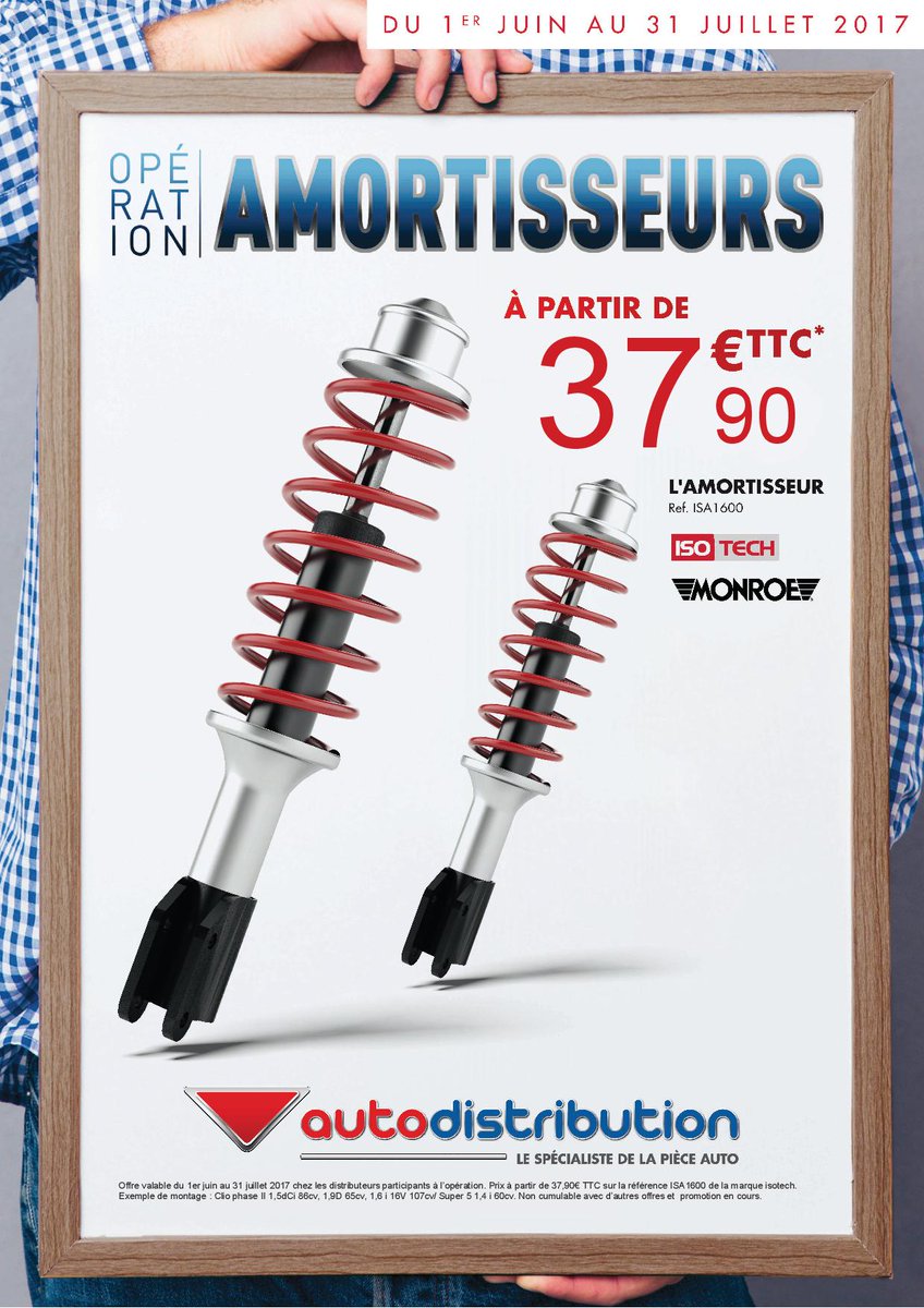 Vous changez vos pneus !!!! Pensez à faire vérifier vos amortisseurs !!!!
Un tarif exceptionnel pour prendre la route en toute sécurité !!