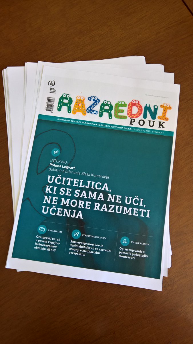 razrednipouk's tweet photo. Vsak hip PRENOVLJENA revija Razredni pouk🙂 https://t.co/ESnGvL9eEz