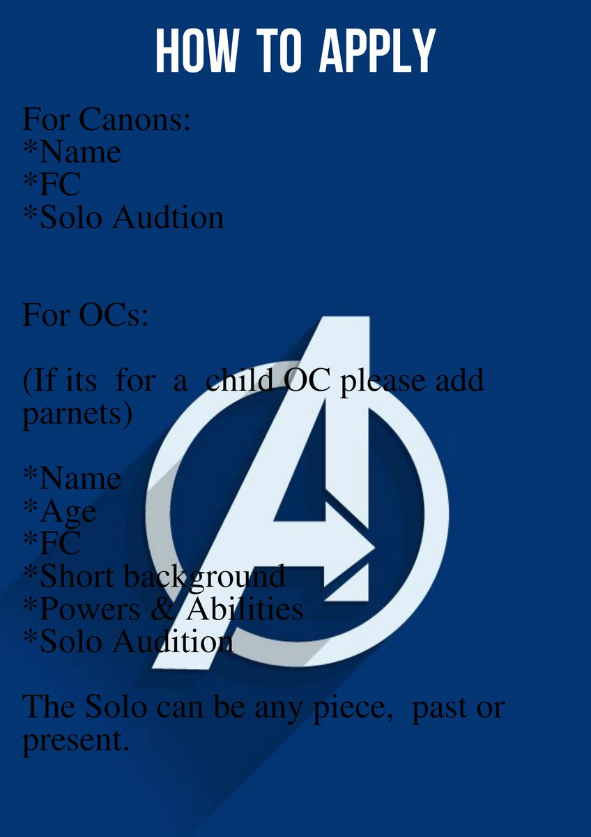 AMarvelProject's tweet image. How To Apply! Dm For more information!