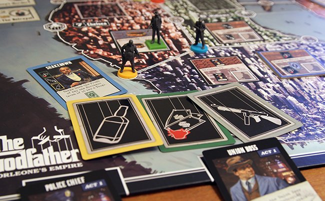 CMONGames's tweet photo. #TabletopShowcase starts with Jamie from @thesecretcabal examining the theme of The Godfather: Corleone's Empire. https://t.co/3hbZHTdXZn https://t.co/OkCvEPq7vh