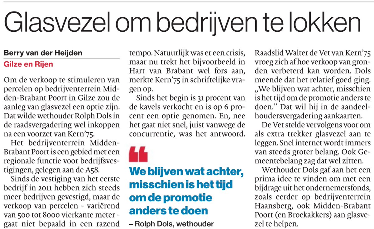 Bedrijven MiddenBrabantPoort, Broekakkers Noord&amp;Zuid kunnen lid worden van de coöperatie GilzeEnRijenGlas! midden-brabantglas.nl/gilzeenrijengl… <a href="/MBPGilze/">Bedrijvenpark MBP</a>