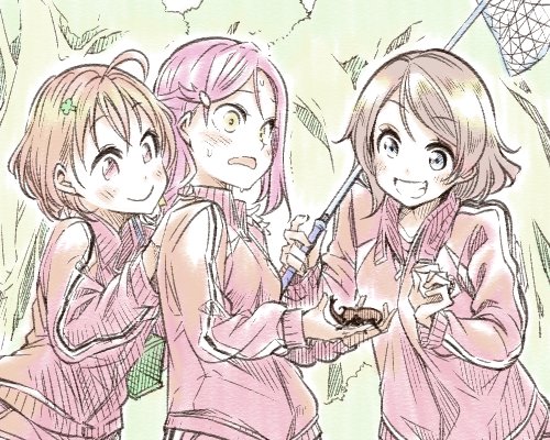 突如野生に帰った同級生に連れ回される梨子ちゃん