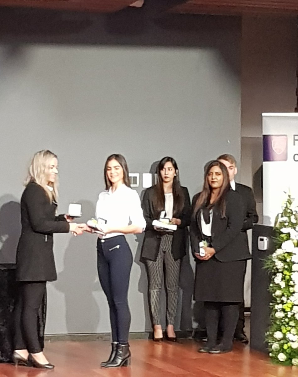 KaplanFiona's tweet photo. Varsity College student Paige Snyder's receiving award at UFS Top Achievers for LLB Summa cum laude #varsitycollege https://t.co/OwqAQkXT25