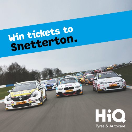 HiQAutocare's tweet photo. Do you want tickets to @SnettertonMSV?! Just like and retweet this to be in with a chance. 10 winners! #BTCCTickets https://t.co/LjGHxIa4qo